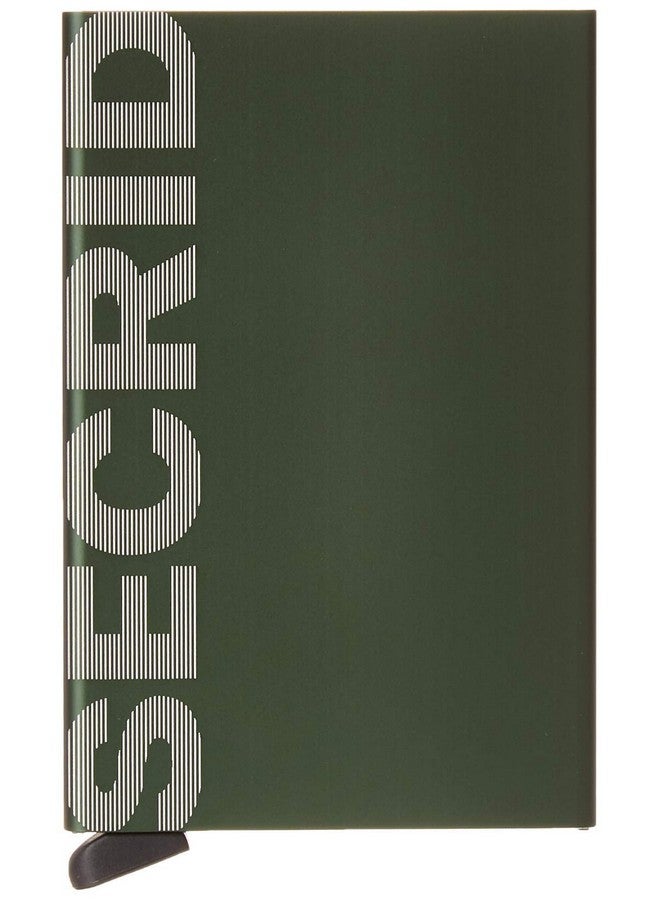 SECRID Card Protector Laser Logo Very Slim Credit Card Holder Wallet With Rfid Protection Green - Image 1