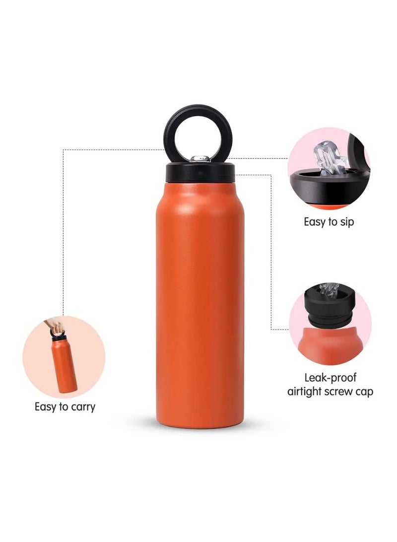 BlueFire Stainless Steel Insulated Water Bottle 720mL with 90° Adjustable Magnetic Phone Holder | 24H Cold & 8H Hot | BPA-Free Leakproof & Dishwasher Safe Bottle for Gym, Office, School, and Outdoor Use - Image 3