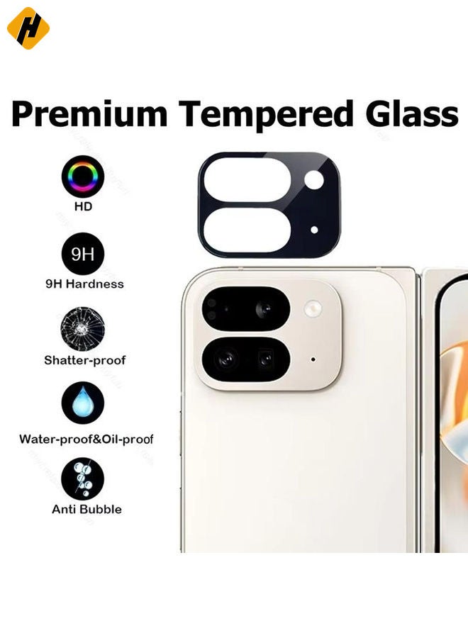HuHa Screen Protector For Google Pixel 9 Pro Fold 3D 9H Camera Lens Tempered Glass Film(Black) - Image 5