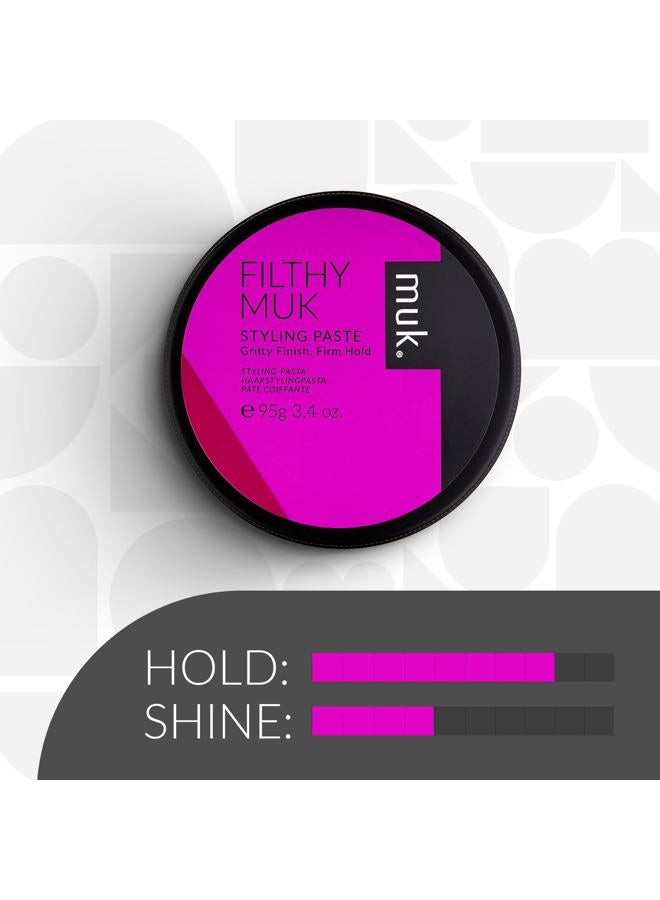 MUK. Haircare Filthy Gritty Finish Styling Paste, Hair Product, Hair Paste For Men, Firm Hold, Gritty Finish, Medium Shine - 3.4oz - Image 3