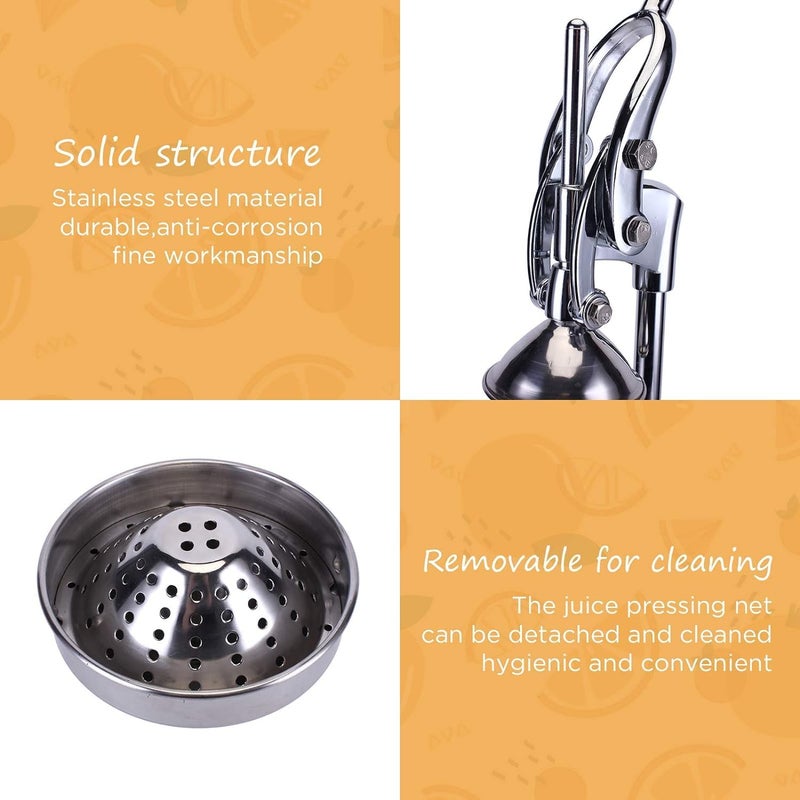 PANKTI PANKTI Commercial Manual Juicer Hand Press Citrus Juicer Extractor Pomegranate Orange Lime Lemon Squeezer Fruit Juicer Machine  - Image 4