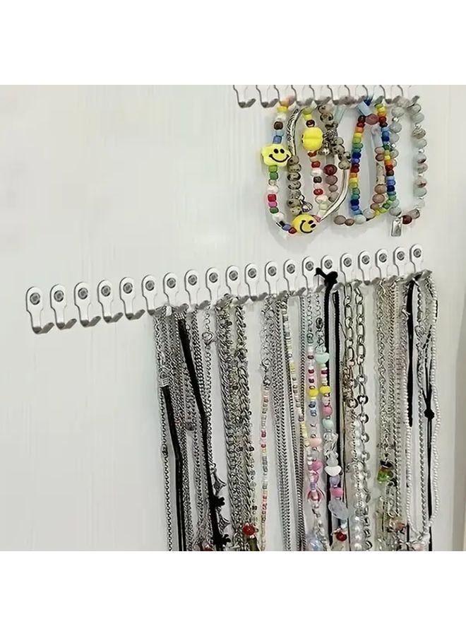 40pcs J Shaped Wall Mounted Heavy Duty Metal Hooks Brushed Finish Space Saving - Image 3