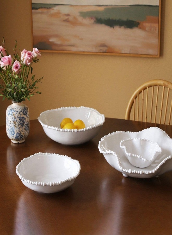 Beatriz Ball Vida Havana Mini Bowl with Spoon White Melamine Outdoor Indoor Use Salsas Snacks Candies Hostess-Gift, 5.5 inches - Image 2