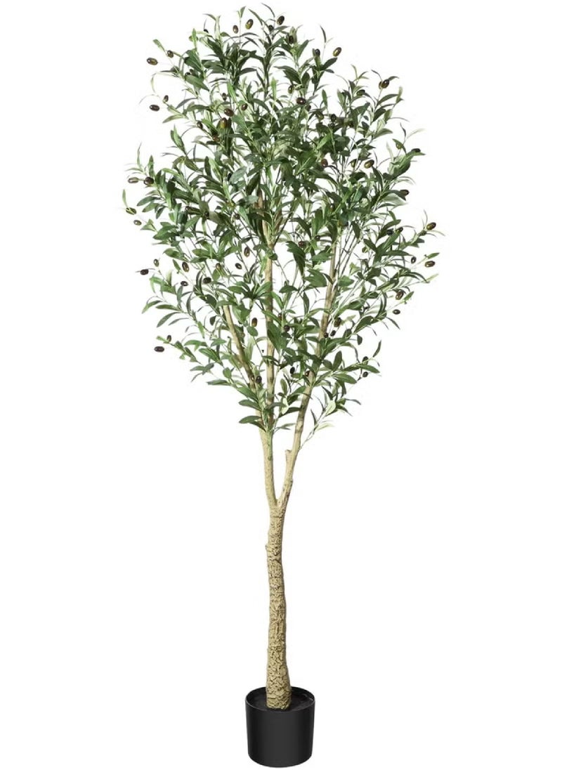 Rock Pow Artificial Olive Tree Plant, 6 Feet Faux Topiary Silk Tree in Pot – Perfect for Indoor & Outdoor Decor, Home, Office, Garden, and Housewarming Gifts  - Image 2
