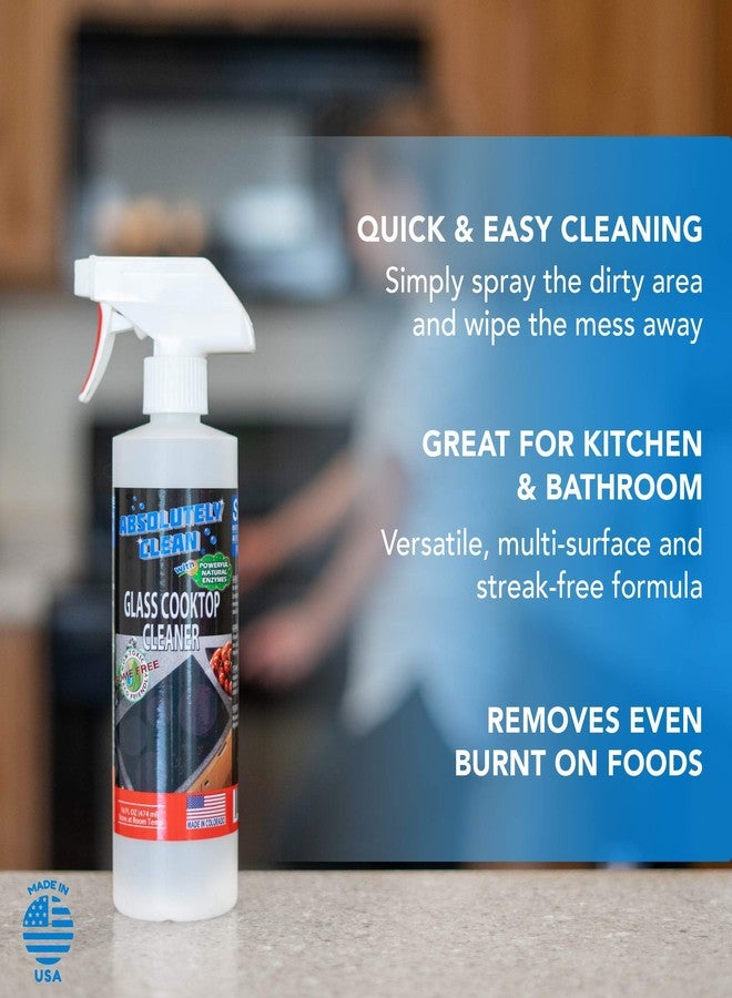 Absolutely Clean Amazing Ceramic & Glasstop oven cleaner heavy duty- Fume Free & Scratch Free - Streakfree - Powerful, Natural Enzymes - USA Made (16 oz) - Image 5