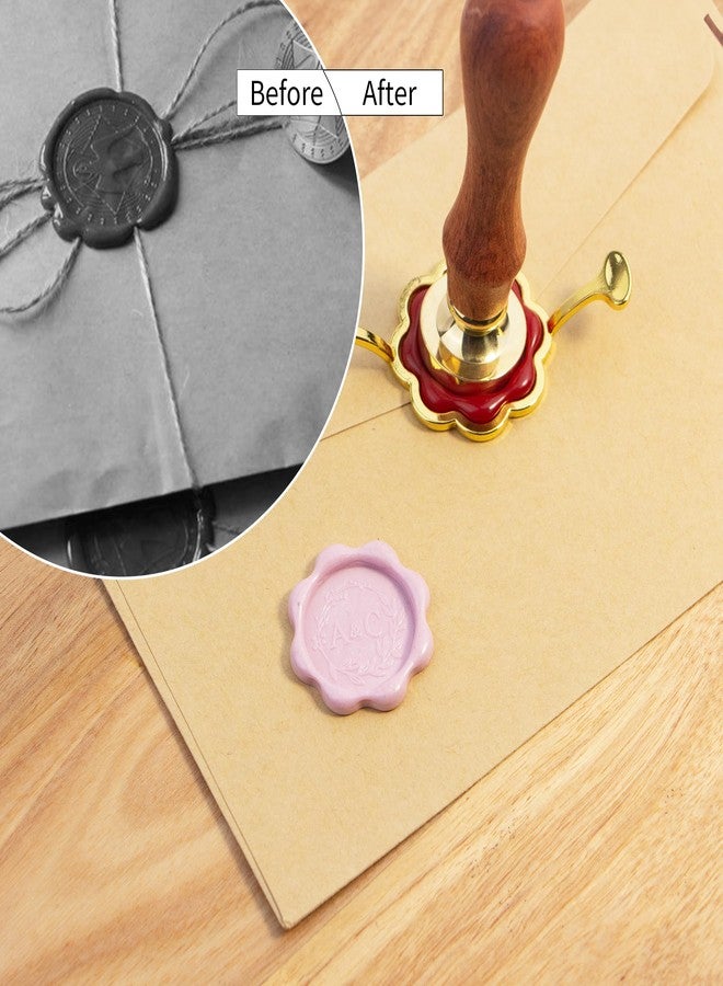 krastmon Metal Wax Seal Mold, Square Wax Seal Stamp Mold with Silicone Waxing Mat for DIY Craft, Envelopes, Gifts and Wine Packaging - Image 3