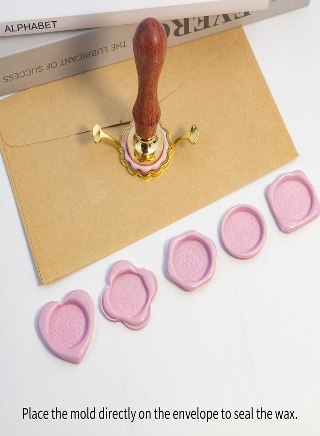 krastmon Metal Wax Seal Mold, Square Wax Seal Stamp Mold with Silicone Waxing Mat for DIY Craft, Envelopes, Gifts and Wine Packaging - Image 5