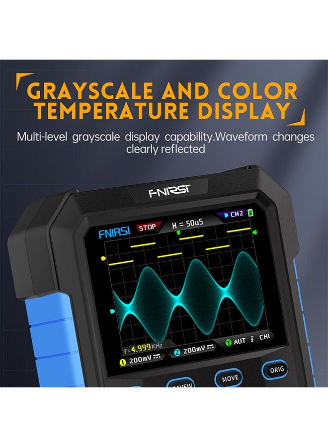 DPOX180H Handheld Dual Channel Digital Oscilloscope 180MHz-3DB 2 in 1 Function Signal Generator Fluorescence Display Zoom - Image 3