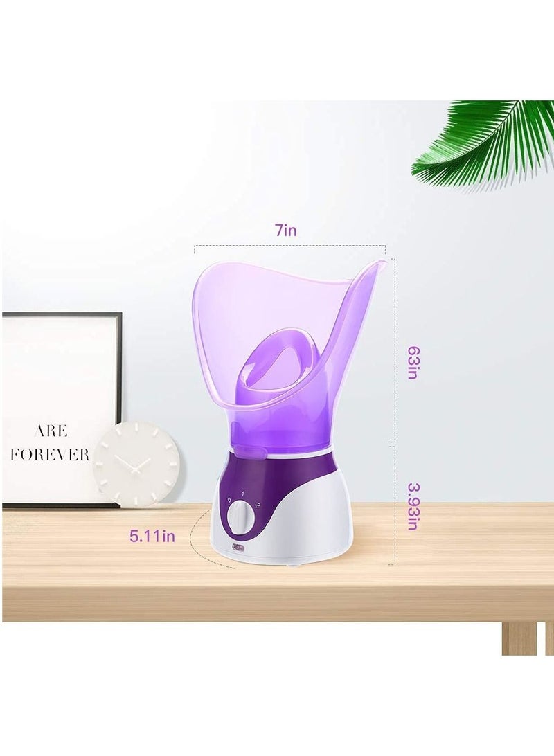 DubaiGallery جهاز بخار الوجه النانوي، جهاز بخار الوجه الساخن، منظف عميق للوجه، بخاخ مرطب مع مزيل للرؤوس السوداء، سبا منزلي، ساونا - Image 2