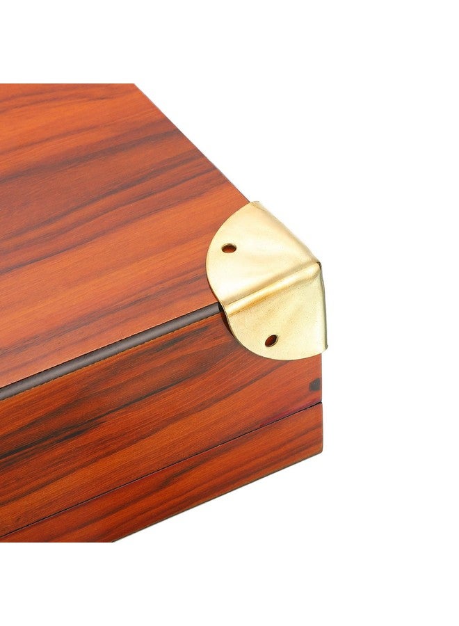 uxcell 8 Pcs Decorative Box Corner Cover, 40mm Metal Edge Guard, Furniture Corner Edges Protector with Screws, Silver - Image 5