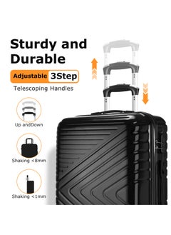 Luggage Sets 3 Piece with Spinner Wheel Hardside Suitcase Set with TSA Lock Expandable Travel Luggage for Men and Women Black - pzsku/Z6DDE889794C09F464913Z/45/_/1740642950/9aa94bb3-7cce-4f7e-a100-edd3f773d80d