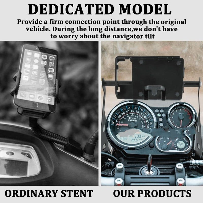 QASULER Motorcycle GPS Phone Holder for Royal Enfield Himalayan - Image 4