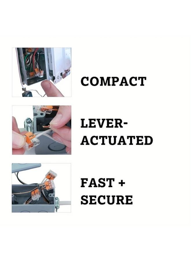 Wago 221 413 Lever Nuts Compact Splicing Connectors 24 12 AWG 4 Pcs - Image 5