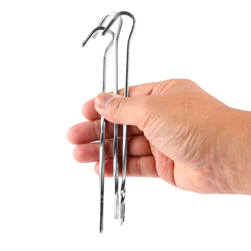 COGHLANS Coghlan's 7-Inch Skewer Pegs 6-Pack â€“ Heavy-Duty Steel Tent Stakes for Securing Tents, Tarps, and Shelters Outdoors â€“ Durable Ground Anchors for Camping, Hiking, and Backpacking Adventures - Image 4