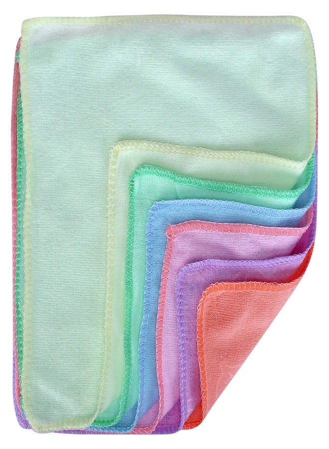 SUPER MARCHE Luxurious Comfort 12-Piece Multicolor Set of 100% Cotton Face Towels for a Gentle, Plush, and Soothing Experience - Image 1