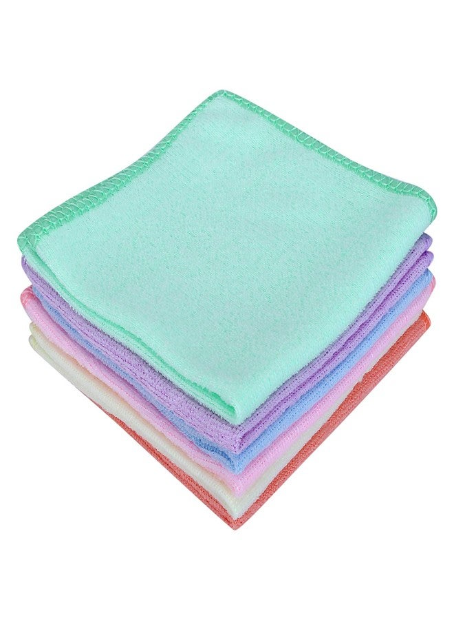 SUPER MARCHE Luxurious Comfort 12-Piece Multicolor Set of 100% Cotton Face Towels for a Gentle, Plush, and Soothing Experience - Image 5