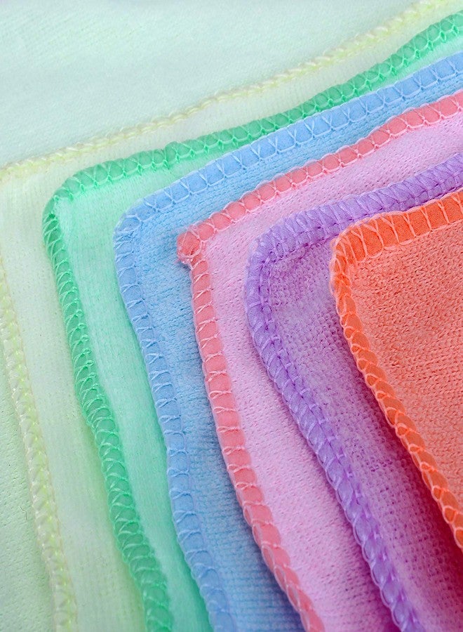 SUPER MARCHE Luxurious Comfort 12-Piece Multicolor Set of 100% Cotton Face Towels for a Gentle, Plush, and Soothing Experience - Image 2