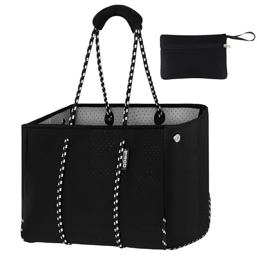 QOGiR Multipurpose Gym Beach Bag - Light Weight, Large, Sports (Classic Black, X-Large) … - Image 1