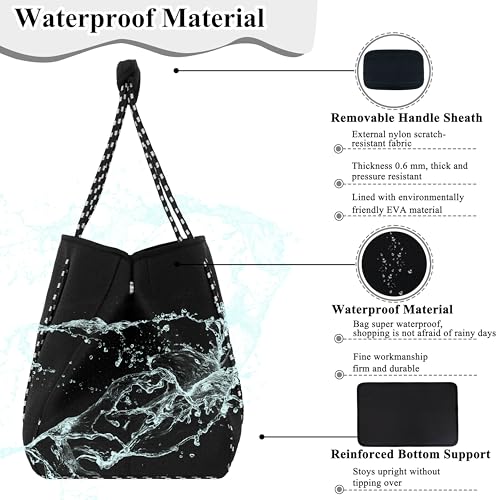 QOGiR Multipurpose Gym Beach Bag - Light Weight, Large, Sports (Classic Black, X-Large) … - Image 3