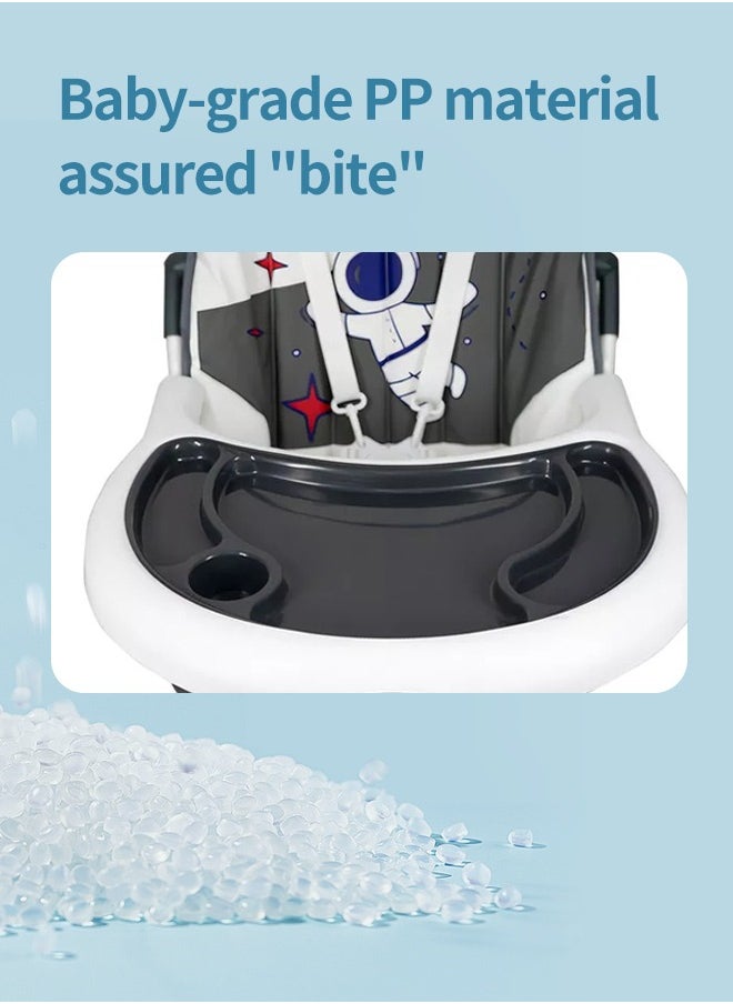 Soft Touch - Baby High Chair Baby Dinner Chair Foldable Infant Feeding Chair with Tray Dining Booster Seat - Image 1