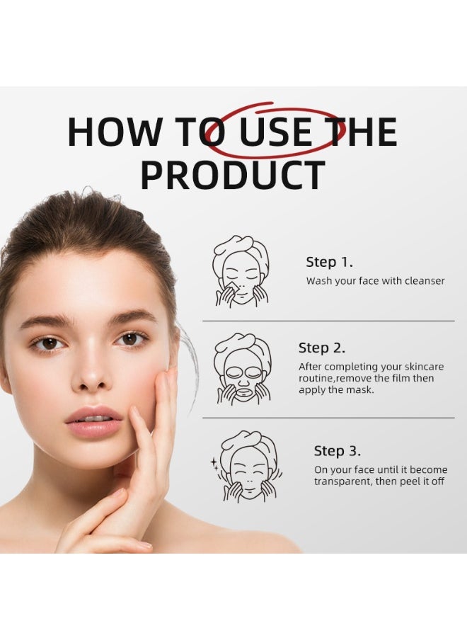 MOOYAM - BIO Collagen Real Deep Face Mask Hydrating, Hydrating Overnight Hydrogel Mask（4Pack） - Image 1