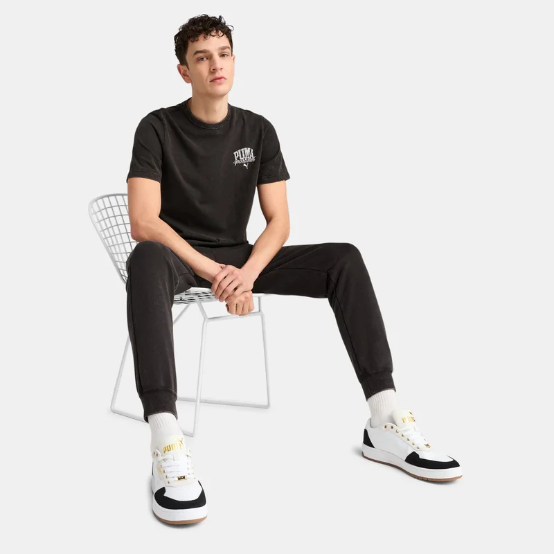 PUMA Black Men's Class Washed T-Shirt for Men | Best Price UAE