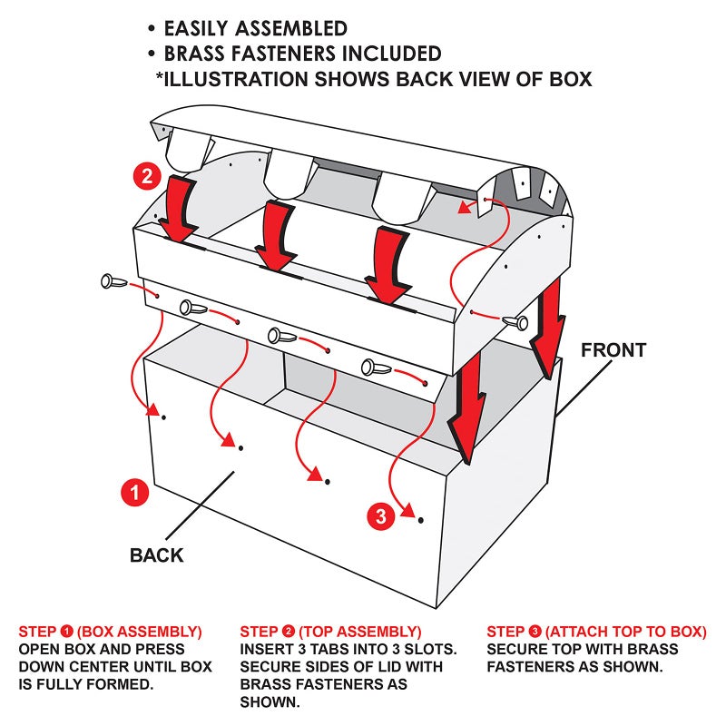 Beistle Treasure Chest Box Small - Image 3