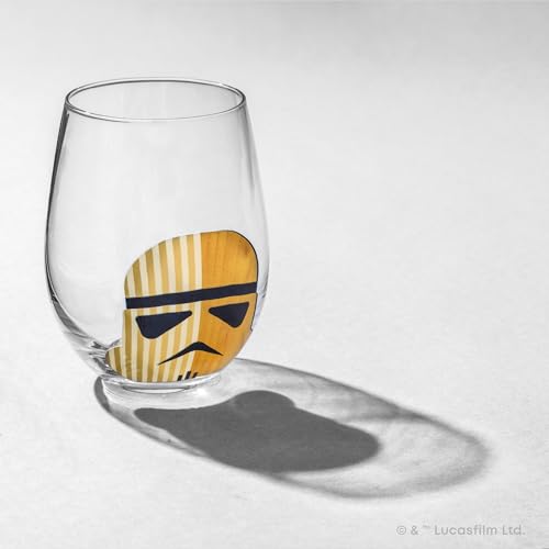 JoyJolt Star Wars™ Helmet Hues Tumblers Stemless Glasses. Set of 4 Large 19oz Glass Drinking Glasses, Wars Kitchen Gifts and, Collectibles for Adults - Image 5