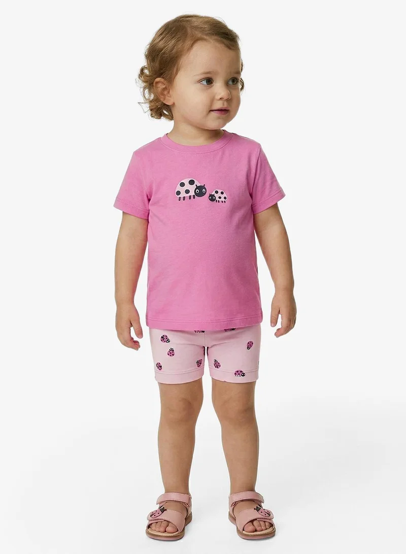 NAME IT Kids Graphic T-Shirt And Shorts Set