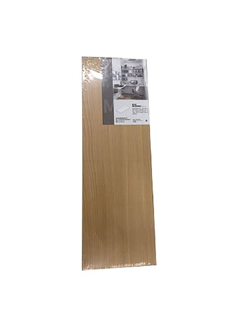 Modern Designed Rectangular Wall Mounted Wooden Floating Shelf Brown 90 x 20 cm 15468