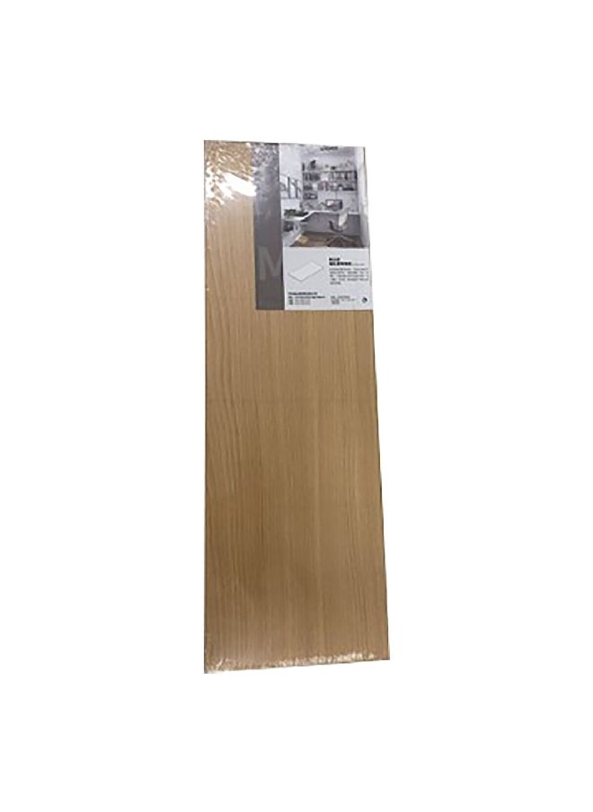 Modern Designed Rectangular Wall Mounted Wooden Floating Shelf Brown 90 x 20 cm 15468