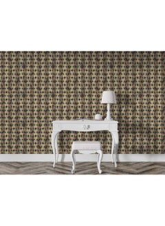 Home Gallery Seamless Pattern Aged Tiles Abstract Fabric Wallpaper Covers An Area ​​Up To 4.2Mx3M With Adhesive  And Smoothing Tool  - Image 4