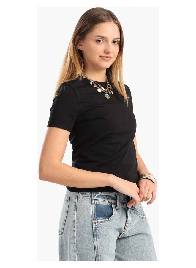 Carina Cotton Basic Slip On T-Shirt - Image 2