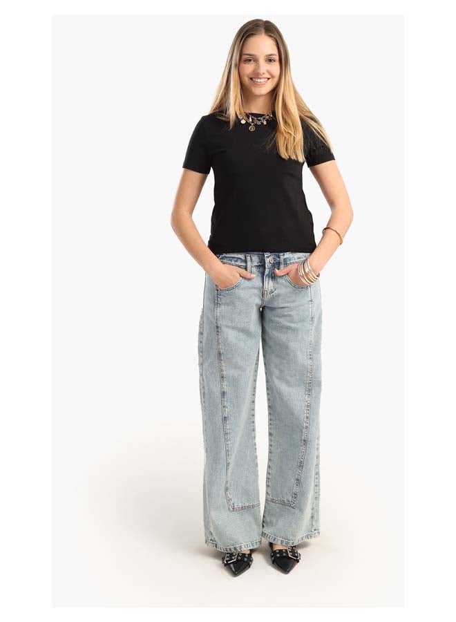 Carina Cotton Basic Slip On T-Shirt - Image 5