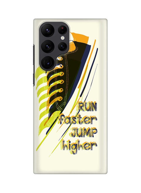 Case for Samsung Galaxy S22 Ultra 5G Snap Case Slim Snap Classic Series Shield Matte Finish Print - Run Faster, Jump Higher