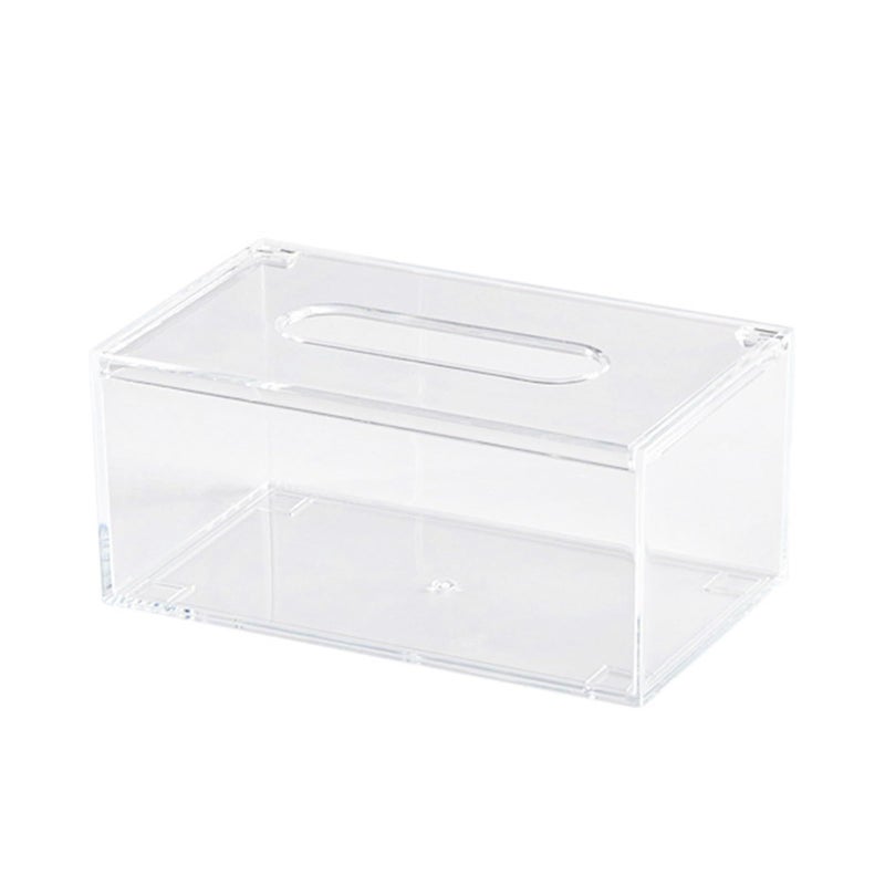 Acrylic Rectangular Tissue Box Cover 20x12x9cm Durable Home Bedroom - Image 2