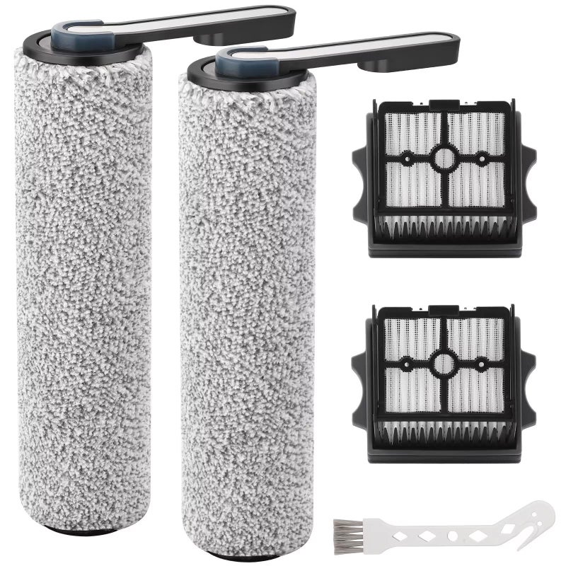 MXZONE S5 Combo Only Replacement Brush Roller for Tineco Floor ONE S5 Combo Cordless Wet Dry Vacuum Cleaner Accessories 2 Brush Roller 2 HEPA Filters