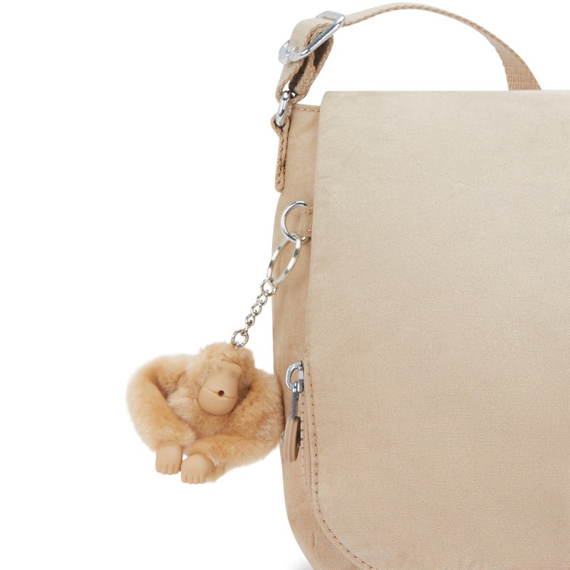 kipling Earthbeat M Sparkled Beige Medium Crossbody - Image 5