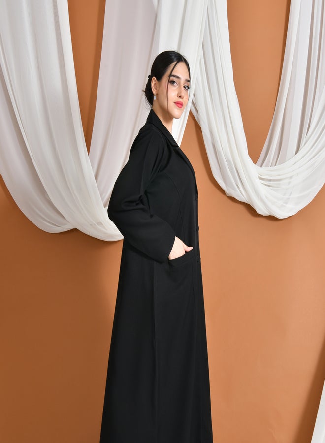 HAWRAA ABAYA Sumou Abaya | Side snap blazer with buttons and side pockets - Image 5