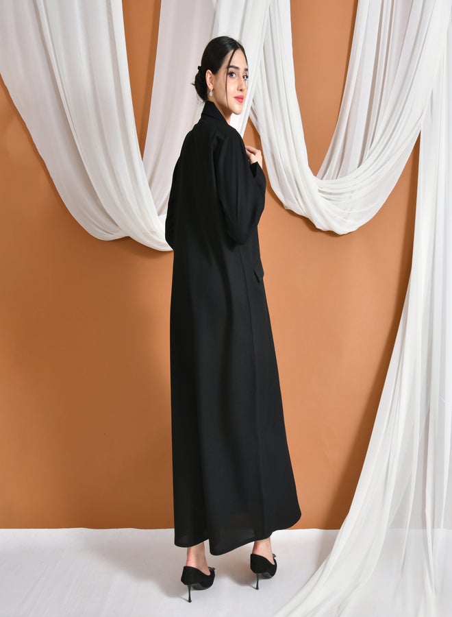 HAWRAA ABAYA Sumou Abaya | Side snap blazer with buttons and side pockets - Image 1