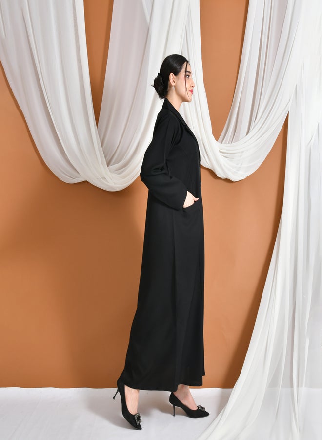 HAWRAA ABAYA Sumou Abaya | Side snap blazer with buttons and side pockets - Image 3