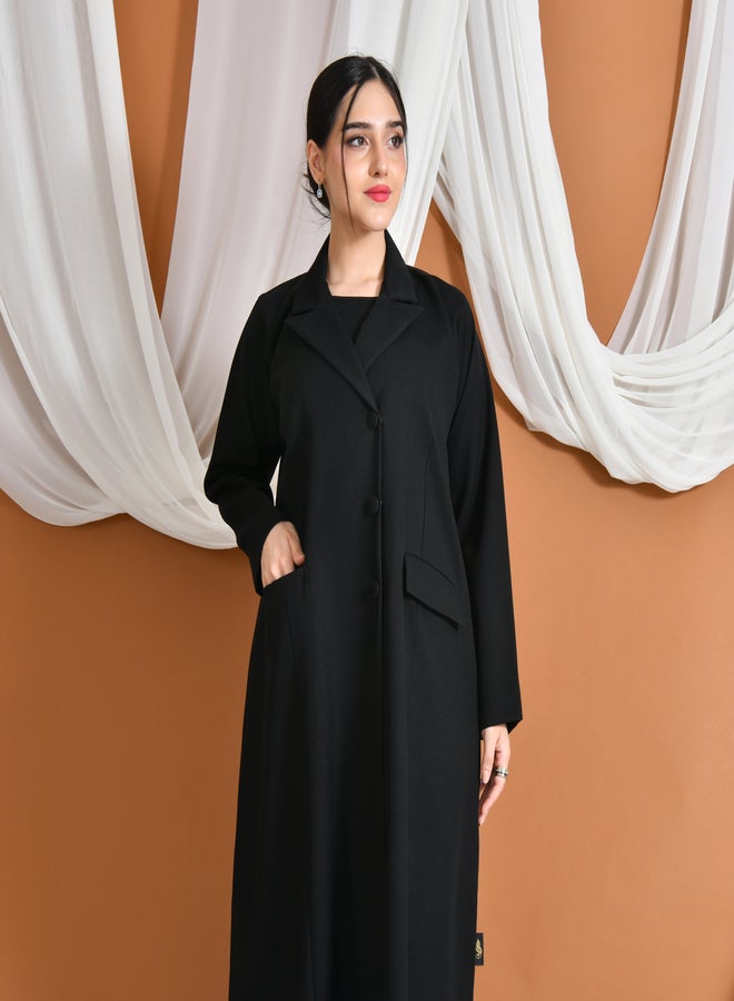 HAWRAA ABAYA Sumou Abaya | Side snap blazer with buttons and side pockets - Image 4