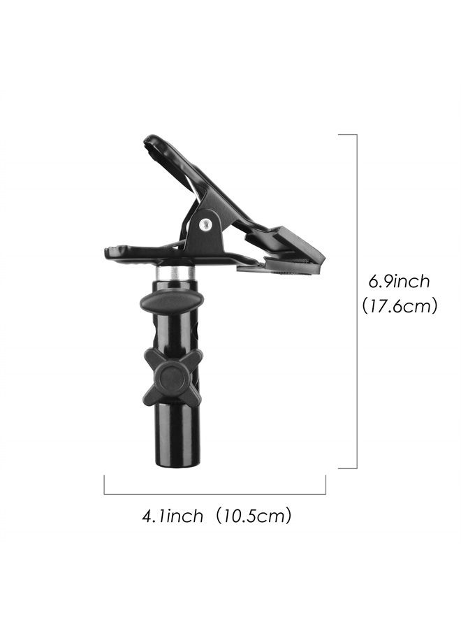EMART Photography Reflector Holder for Light Stand, Photo Video Studio Heavy Duty Metal Clamp Holder, Light Stand Clip Mount with Umbrella Hole for Lighting Reflector Diffuser - 2 Pack - Image 1