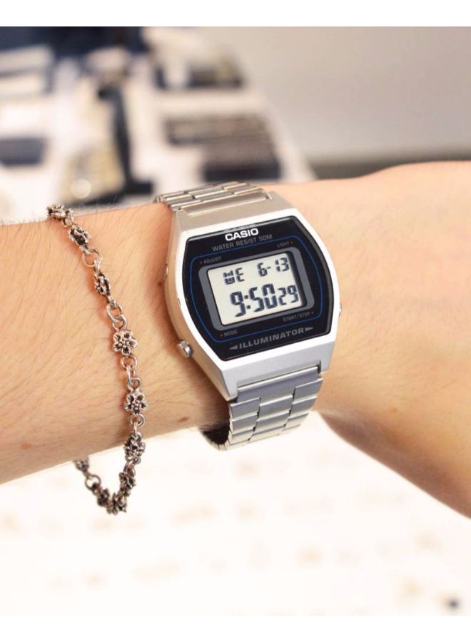 CASIO Men Formal Digital Watch B640WD-1AVDF - 35 mm - Silver - Image 4