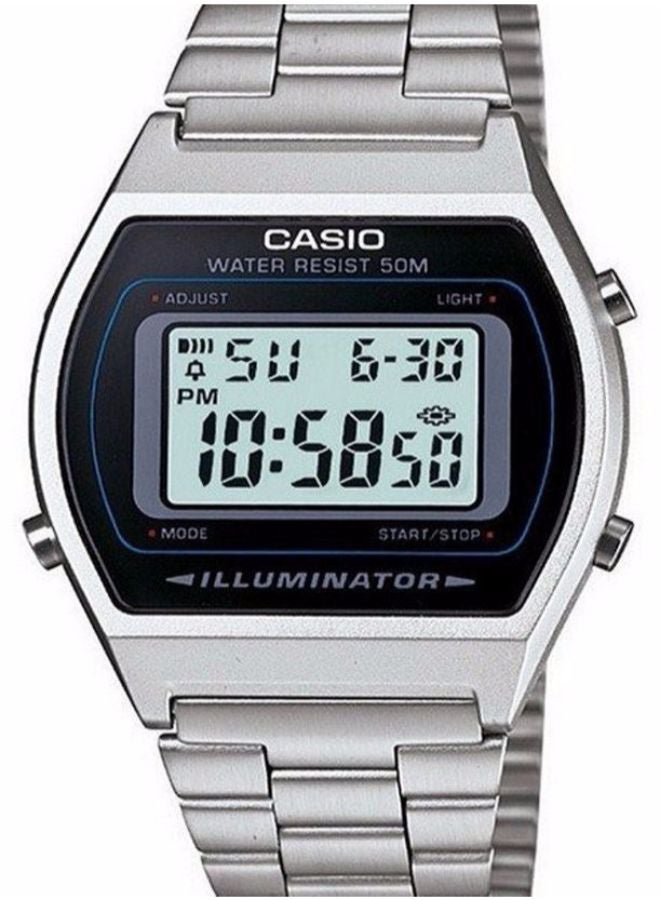 CASIO Men Formal Digital Watch B640WD-1AVDF - 35 mm - Silver - Image 2