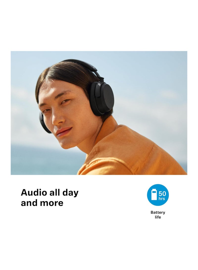 سنهيسر سماعات رأس لاسلكية بتقنية البلوتوث من Consumer Audio Accentum - عمر بطارية يصل إلى 50 ساعة، صوت، خاصية إلغاء الضوضاء الهجينة (ANC)، راحة طوال اليوم وصوت واضح للمكالمات - Image 2