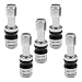 UHANBUT TR43E Metal Clampin Tire Valve Stems Tubeless Aluminum Alloy Car Tire Valve Stem Universal Automotive Wheel Air Stem Accessories for Tires 0453 inch Rim Holes Standard Vehicle Silver - Image 2