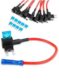 ASIV 12V Car Add-A-Circuit Fuse Tap Adapter Mini ATM Apm Blade Fuse Holder-10 Pack  - Image 1
