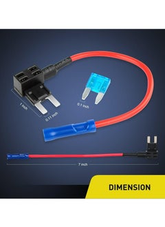 ASIV 12V Car Add-A-Circuit Fuse Tap Adapter Mini ATM Apm Blade Fuse Holder-10 Pack  - Image 2