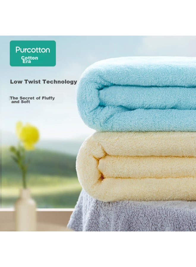 Purcotton Bath Towel, 100% Cotton, Antibacterial, Extra Large And Thick, Absorbent, Lint-free, Shower Towel, Cherry Blossom Pink, 70*140cm - Image 3